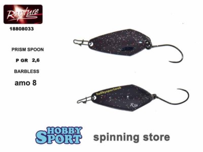 PRISM SPOON 2,6 gr P PELLET BLACK + GLITTER AREA TROTA SPINNING RAPTURE 18808033