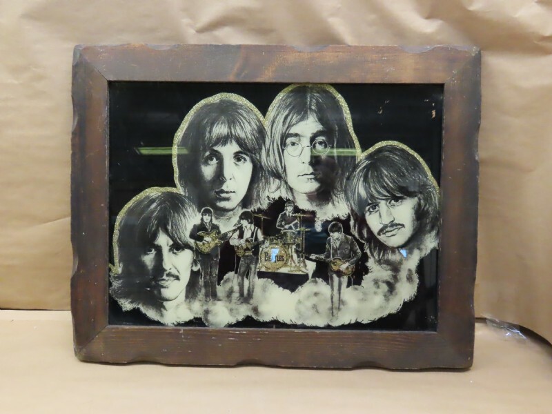 ビートルズの鏡 Gripsweat - Beatles vintage (rare two stamped) Rubber Soul chrome