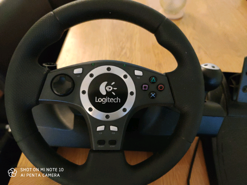 Logitech PS3 and PC Steering wheel with pedals in Great Sankey