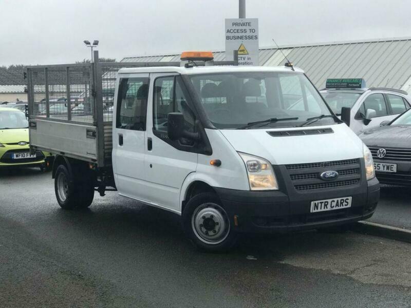 2013 13 FORD TRANSIT 2.2 CREW CAB 6 SEATER TIPPER 350 DRW 99 BHP DIESEL