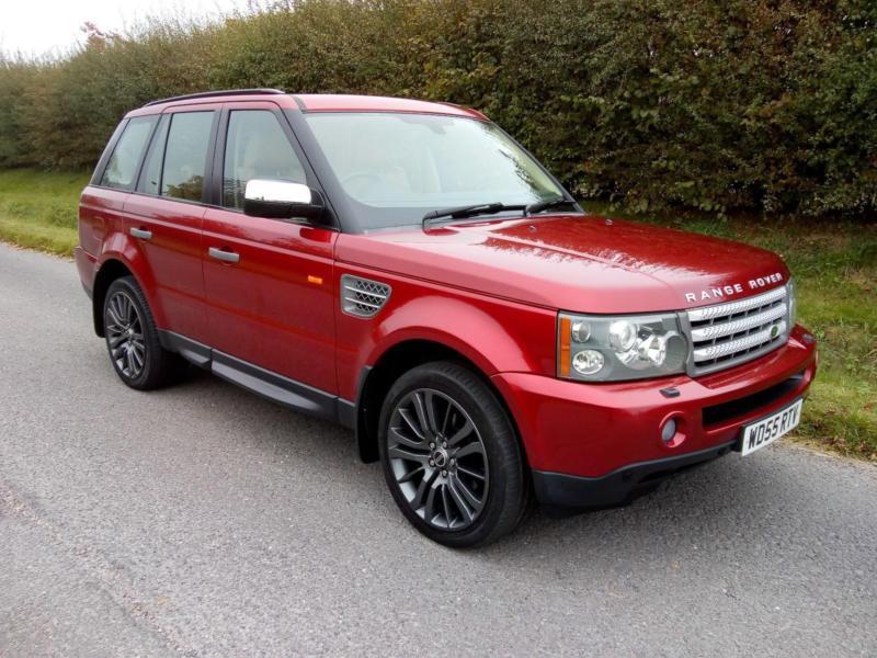 2005 LAND ROVER RANGE ROVER SPORT 2.7TD V6 HSE AUTO 4X4, RED, LEATHER