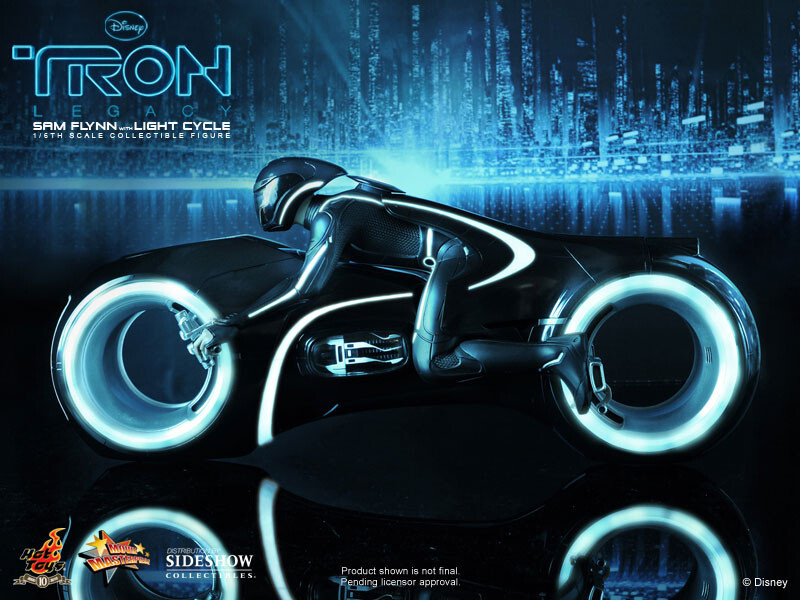 Hot Toys 901247 1/6 Tron Legacy Sam Fynn Light Cycle *Sealed Shipping Box* RARE