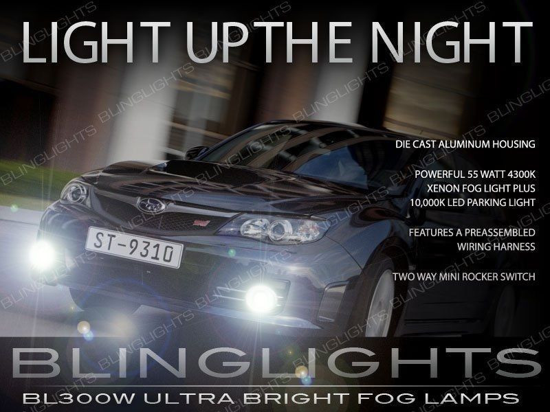 Xenon Halogen Fog Lamp Light Kit for 2008 2009 2010 2011 Subaru Impreza WRX STI