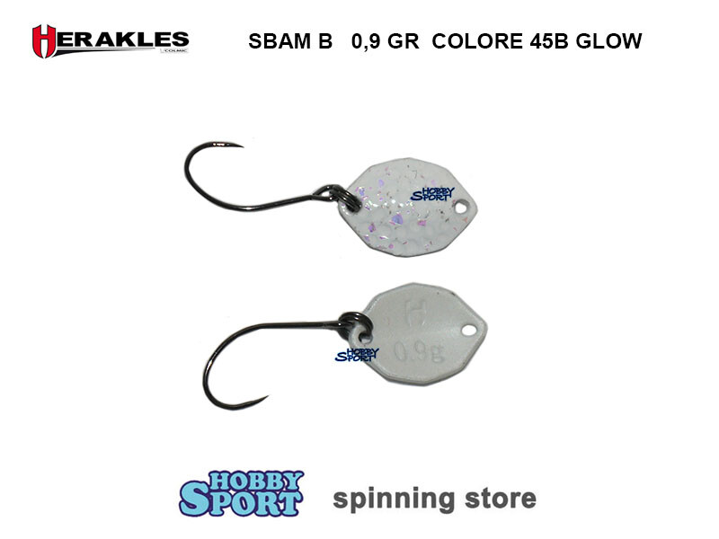 SBAM BOTTOM SPOON 0,9 GR 45B GLOW ARHKSBC45B HERAKLES AREA TROUT SPINNING LAGO