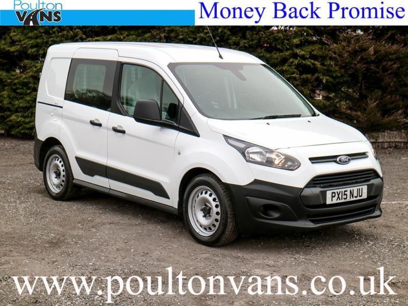 2015 (15) FORD TRANSIT CONNECT 220 L1 SWB 5 SEAT CREW CAB VAN 1.6TDCI, 95PS in Poultonle