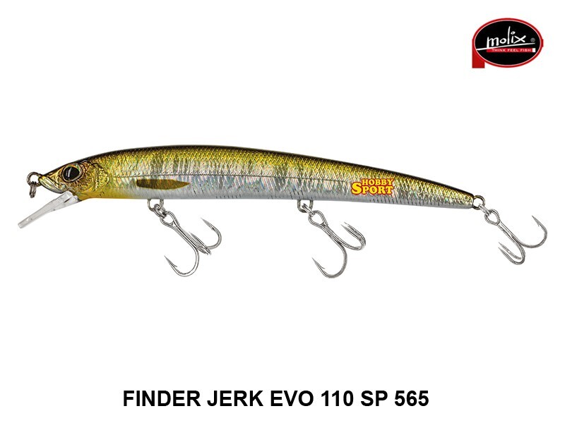 MOLIX FINDER JERK EVO 110 SP  565 SILVER DARK BACK  9,5 GR SUSPENDING 11 CM