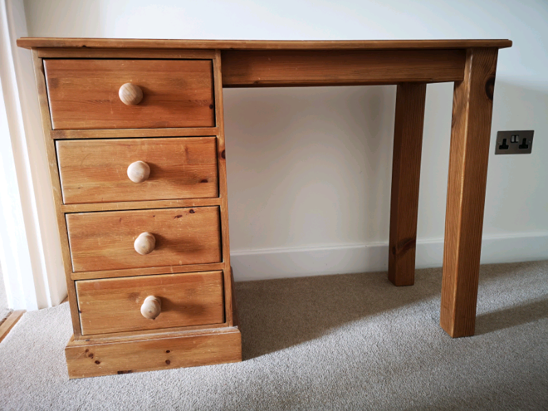 Custom Made Pine Desk With Drawers In Bath Somerset Gumtree
