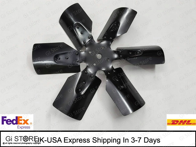 Radiator Cooling Fan 6 Blade Steel For Ford 3600 Tractor