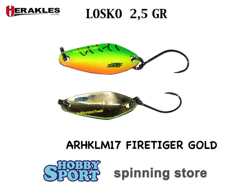 LOSKO SPOON ARHKLM17 FIRETIGER GR 2,5 HERAKLES AREA TROUT SPINNING