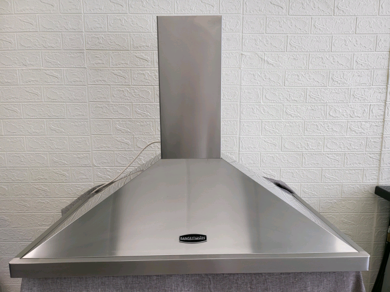 Rangemaster Extractor Fan Hood in Stainless Steel and 90cm wide. in