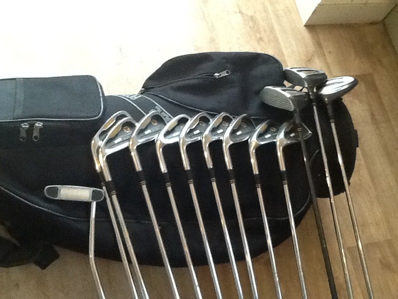 Full set of left handed Australia proline score golf clubs. in Loughor, Swansea Gumtree