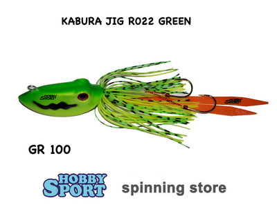 SALTY RUBBER R022 KABURA JIG  100 GR COLORE GREEN PESCA MARE BARCA PAGELLO