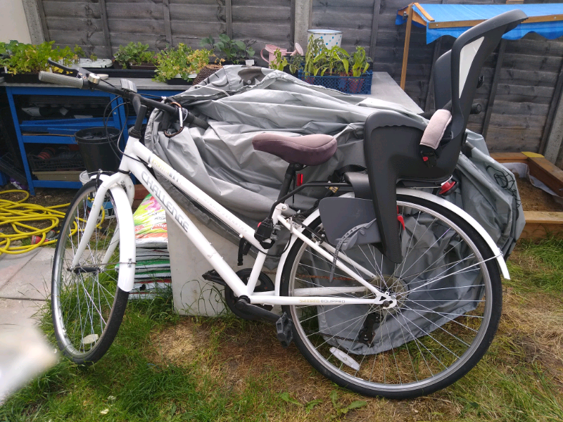 Ladies bike bicycle with child seat and cover in Reading, Berkshire