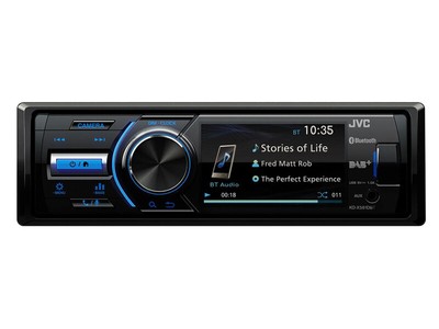 JVC KD-X561DBT DAB mit Display und Antenne für Suzuki Splash 2008-2014 schwarz