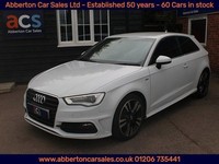 2016 Audi A3 1.4 TFSI 125 S Line 3dr [Nav] HATCHBACK PETROL Manual