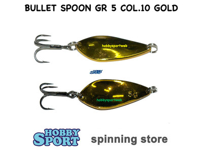 BULLET TROUT SPOON GR 5  RAPTOR COL. ORO - AREA TROUT   SPINNING
