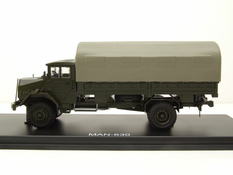 MAN 630 Pritsche Plane LKW Bundeswehr olivgrün Modellauto 143 Premium ClassiXXs