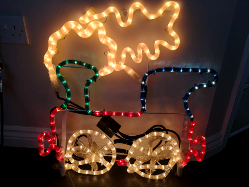 Christmas rope light train in Caerphilly Gumtree