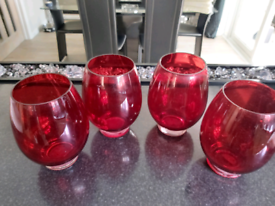 image for 4 candle holder vases