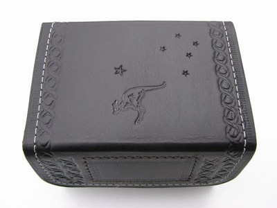 Heavy Duty Leather AMMO wallet pouch .22 22MAG .17HMR .357 9mm .38 .45  410 shot