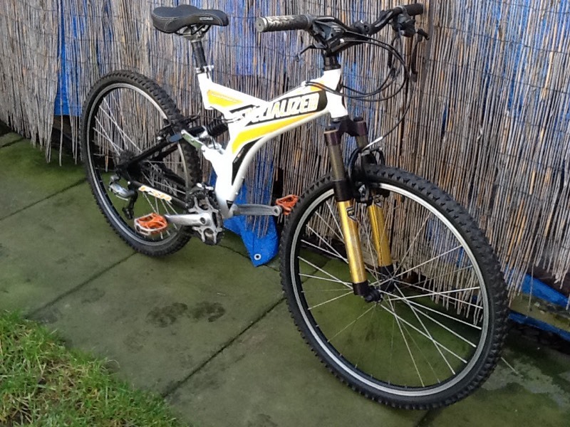 MENS SPECIALIZED ROCKHOPPER FSR DUAL SUSPENSION MOUNTAIN BIKE UPGRADED