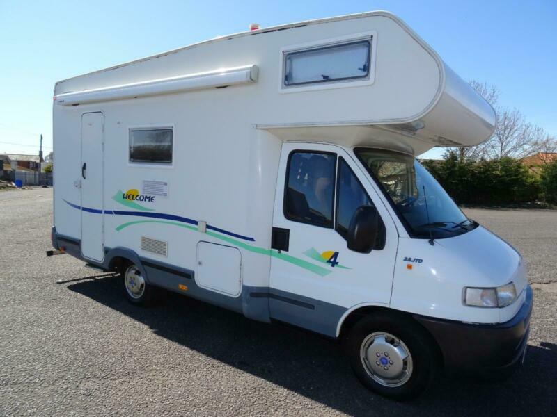 Chausson 4, 6 berth 4 belt LHD bunk beds end washroom motorhome