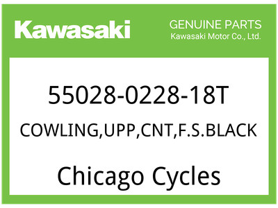 Kawasaki OEM Part 55028-0228-18T COWLING,UPP,CNT,F.S.B