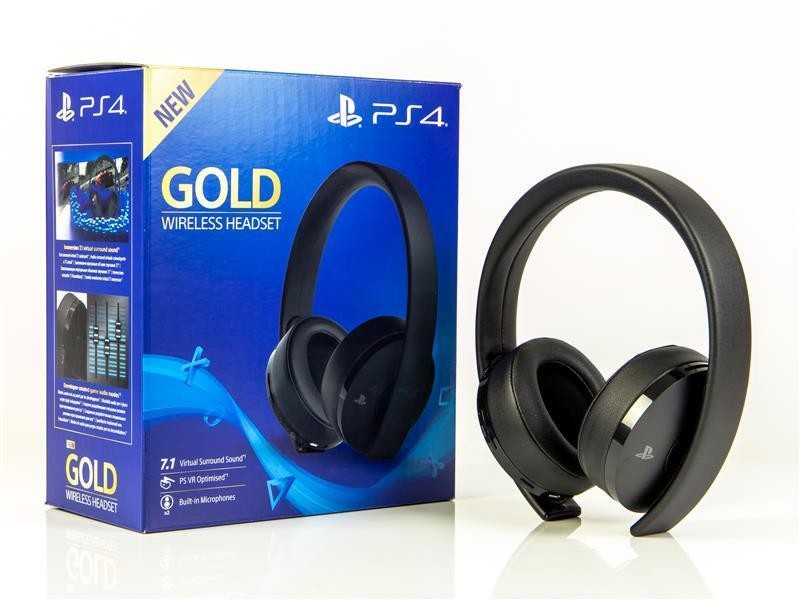 Sony PS4 Headset - GOLD WIRELESS HEADSET 7.1 Ohne Stick Zustand: akzeptabel