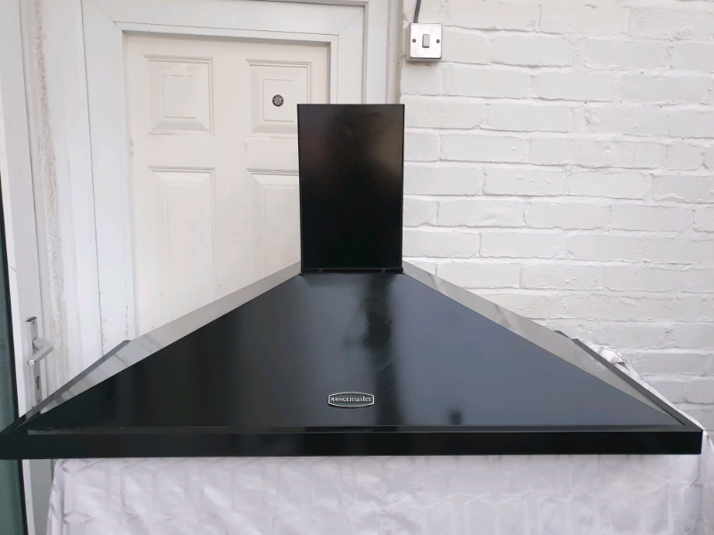 Rangemaster Classic Range Cooker Hood Extractor Fan in Black 110cm in