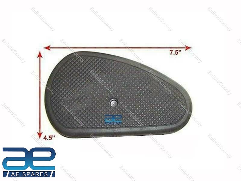 For Royal Enfield Black Rubber Petrol Fuel Tank Knee Pad 