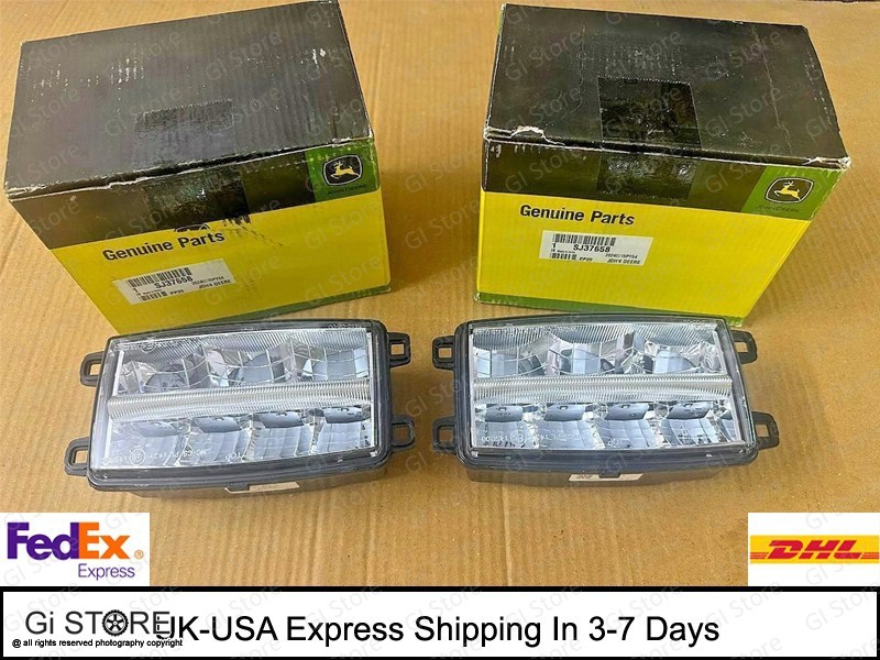 SJ37658 Compact LED Headlight Set Fits John Deere Genuine OEM