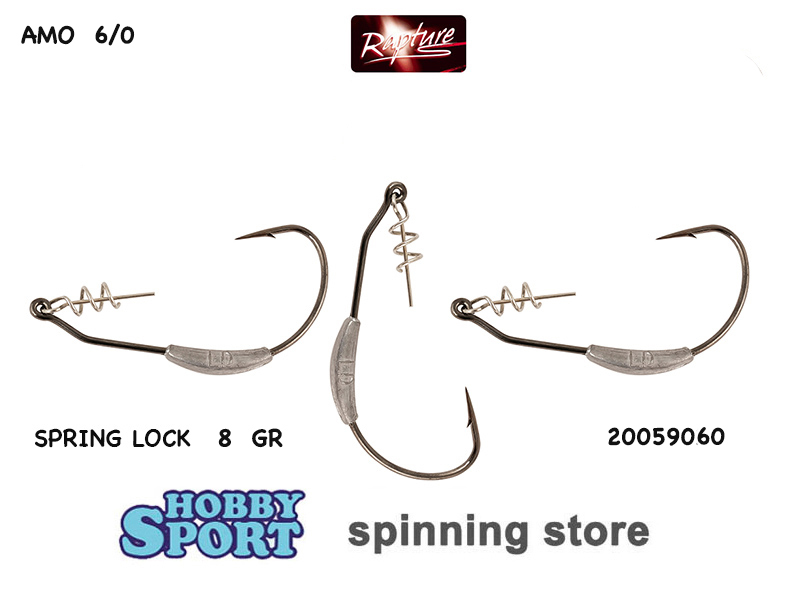 AMO PIOMBATO SPRING LOCK 6/0 GRAMMI 8 RAPTURE 20059060 SPINNING LUCCIO