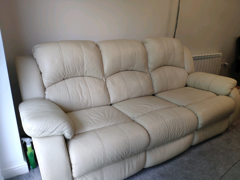 Cream leather recliner Sofas in Reading, Berkshire Gumtree