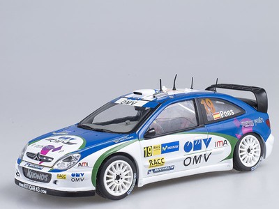 Scale model 1/18 Citroen Xsara WRC X.Pons C.Del Barrio Rally de Espana 2005