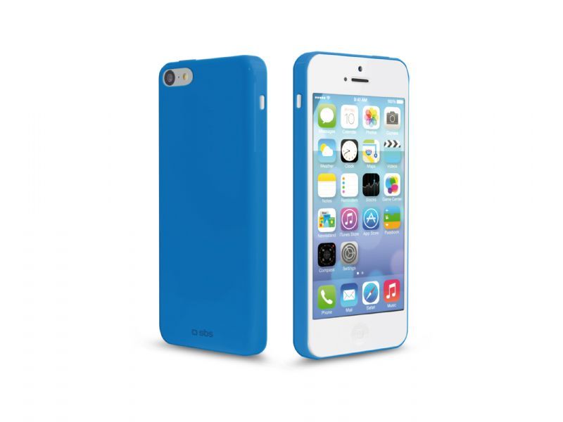 SBS AERO CUSTODIA CASE MORBIDA per APPLE IPHONE 5C BLU