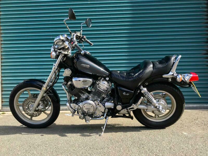 Yamaha XV1100 Virago Custom Motorcycle Black, Nice Condition in