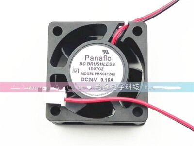 1 PCS  Panaflo Fan FBK04F24U  DC24V 0.16A 4020 4CM  2 Wire  cooling fan