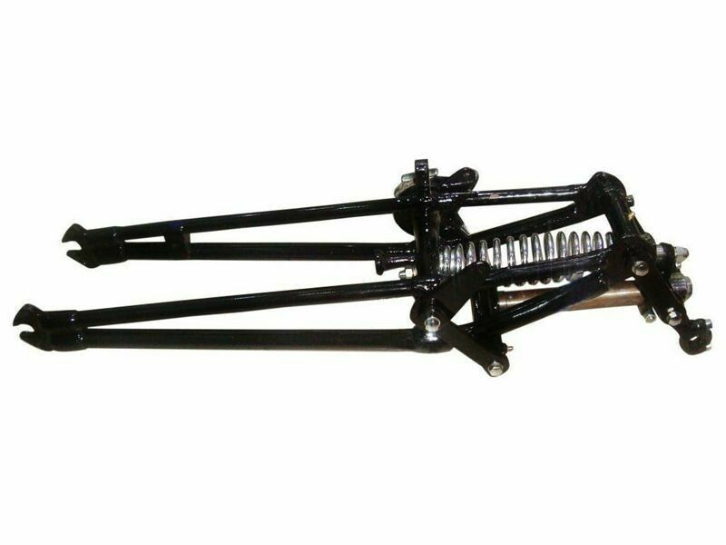 BSA M20 M21 500cc Front Girder Fork Springer Chrome Black painted 