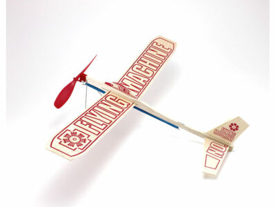 2 PACK Guillow's ''Flying Machine''  Rubber Band Balsa Wood Toy Airplane  GUI-75-2