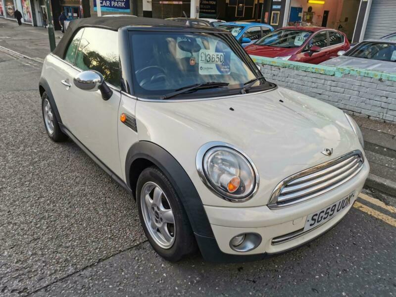 2009 Cream Mini Mini 1.6 Cooper convertible with 62,000 Miles in