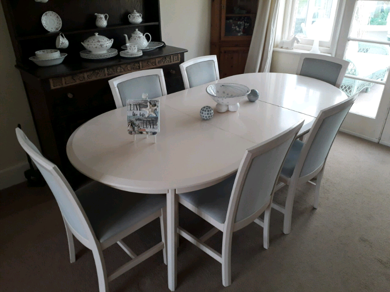 Dining Room Table And Six Chairs Excellent Condition In Weymouth Dorset Gumtree