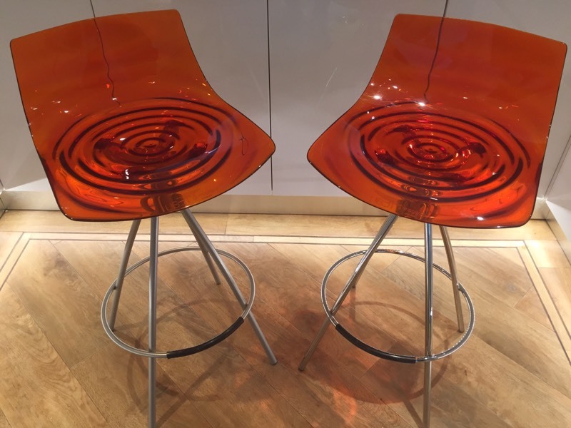 Calligaris burnt orange bar stools | in Bromsgrove, Worcestershire ... - Calligaris burnt orange bar stools