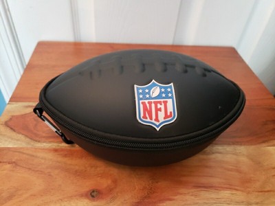 New York Giants Hard Shell Football Shaped Case with Gaming HEADPHONES NFL NEW 