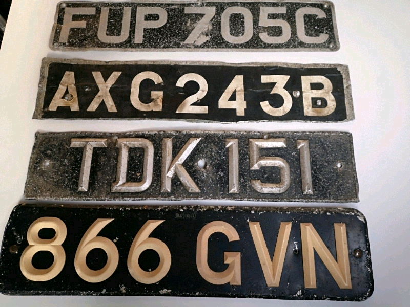 Old number plates in Thornaby, County Durham Gumtree