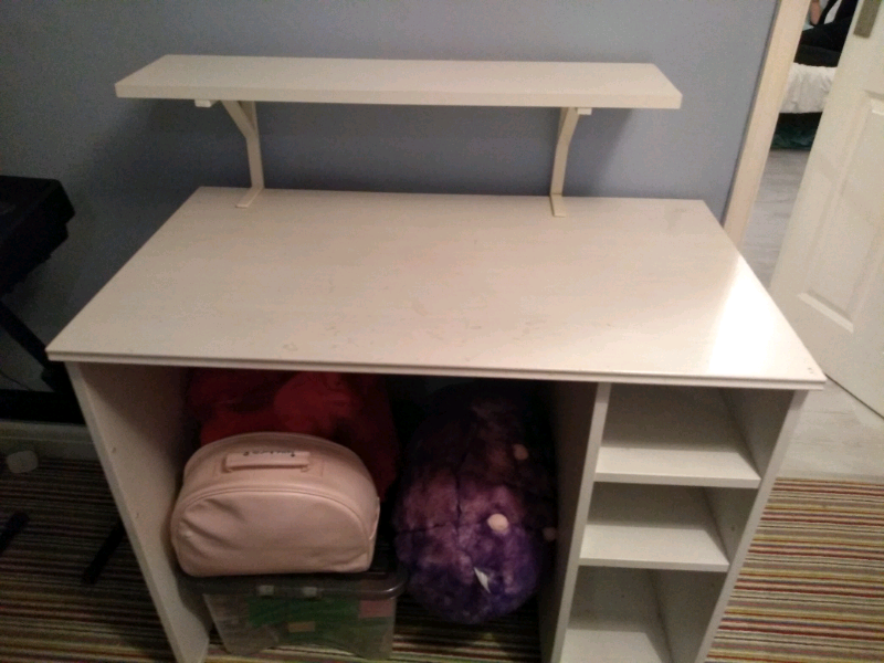 Free White Desk With Shelf Add On In Bath Somerset Gumtree