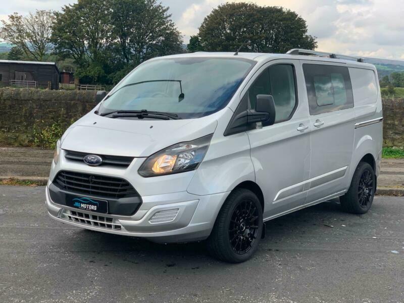 2014 FORD TRANSIT CUSTOM CREW VAN + FACTORY 6 SEATER + SPORT + FULL