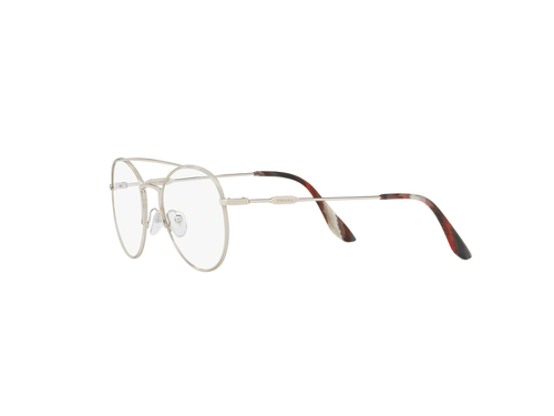 Pre-owned Prada Eyeglasses  Pr 55uv With. 1bc1o1 Silver