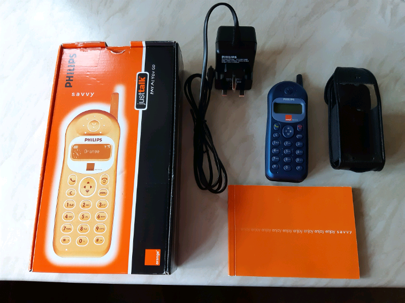 Philips Savvy Orange mobile phone in Mexborough, South Yorkshire