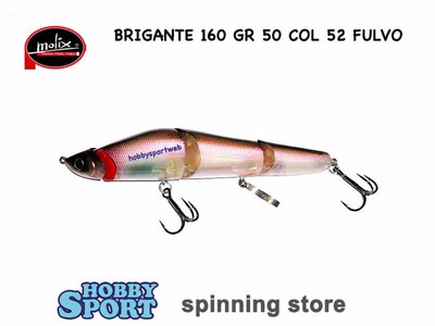 MOLIX BRIGANTE 160 SINKING  Col. 52  col. FULVO  50 gr  SPINNING MARE LUCCIO