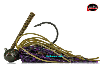MOLIX GT FOOTBALL JIG  1/2 OZ GR 14 COL 127 GREEN PUMPKIN SPINNING BLACK BASS
